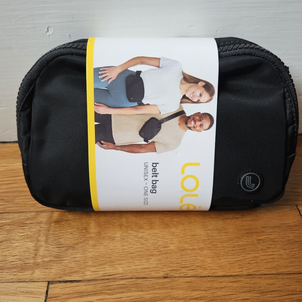 LOLË Lole Unisex Nylon Belt Bag, black, Belt Bag